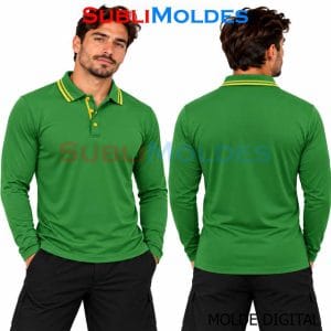 Patrones Digitales 7 Long Sleeve Polo Shirt Sewing Pattern