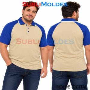 Patrones Digitales 4 Raglan Polo Shirt Sewing Pattern