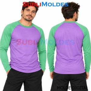 Patrones Digitales 7 Raglan Crew Neck Long Sleeve T-Shirt Sewing Pattern