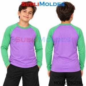 Raglan Crew Neck Long Sleeve T-Shirt Sewing Pattern