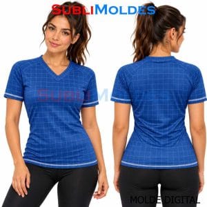 Patrones Digitales 1 Women's Raglan V-Neck T-Shirt Sewing Pattern