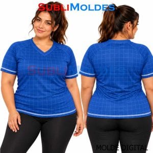 Patrones Digitales 2 Women's Raglan V-Neck T-Shirt Sewing Pattern