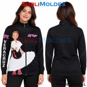 Patrones Digitales 1 Women's Hooded Jacket Sewing Pattern