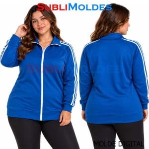 Patrones Digitales 6 Women's Adidas Sports Jacket Sewing Pattern