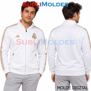 Patrones Digitales 1 Real Madrid Sports Jacket Sewing Pattern