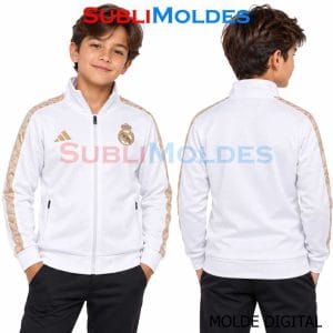 Patrones Digitales 2 Real Madrid Sports Jacket Sewing Pattern