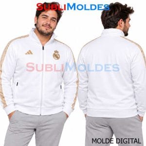 Patrones Digitales 2 Real Madrid Sports Jacket Sewing Pattern