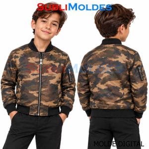 Patrones Digitales 2 Bomber Jacket Sewing Pattern