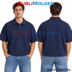 Patrones Digitales 5 Oversized Polo Shirt Sewing Pattern
