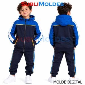 Molde Sudadera Capucha Cortes