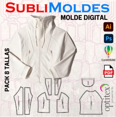 Molde Sudadera Pupero