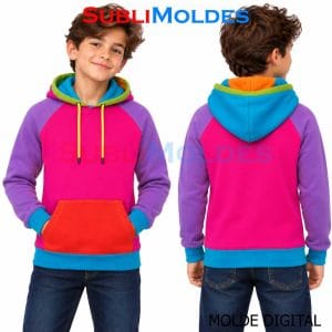 Raglan Split Hooded Sweatshirt Sewing Pattern