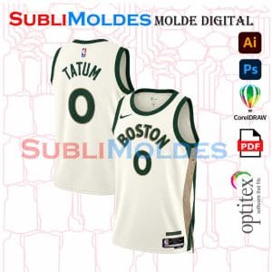 Boston Celtics Nike City Basketball Jersey Sewing Pattern
