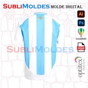 Argentina 2024 Soccer Jersey Sewing Pattern