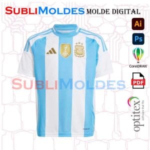 Argentina 2024 Soccer Jersey Sewing Pattern