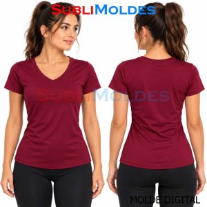 Women's Wide V-Neck T-Shirt Sewing Pattern