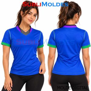 Double V-Neck Sports Shirt Sewing Pattern