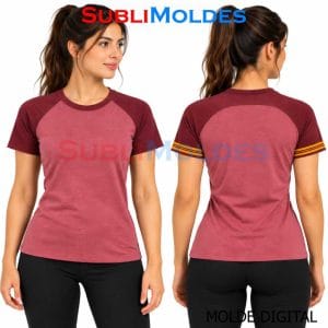 Molde Camiseta Manga Canesú Dama