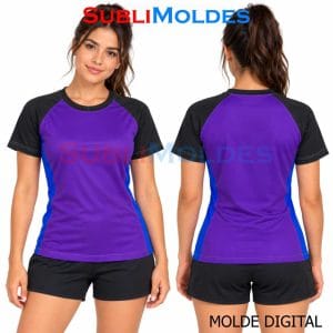 Patrones Digitales 7 Raglan T-Shirt with Side Panels Sewing Pattern