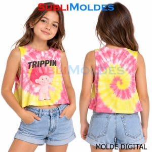 Digital Sewing Pattern Sleeveless Crop Tee Top