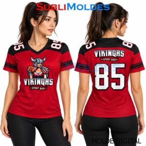 Patrones Digitales 6 Vikings Football Shirt Digital Sewing Pattern