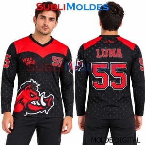Wild Hogs Long-Sleeve Sports Shirt Digital Sewing Pattern
