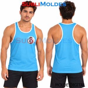 Patrones Digitales 6 Men's Sleeveless Sports Shirt Digital Sewing Pattern