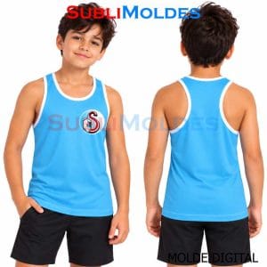 Patrones Digitales 7 Men's Sleeveless Sports Shirt Digital Sewing Pattern