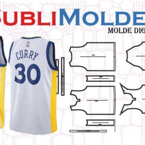 Patrones Digitales 4 Lakers Side Panel Basketball Jersey Sewing Pattern